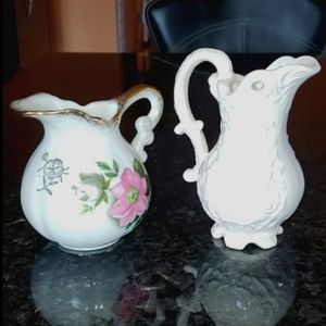 Two Vintage Miniature Pitchers